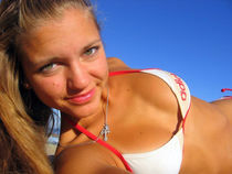 Blonde shaved Emily